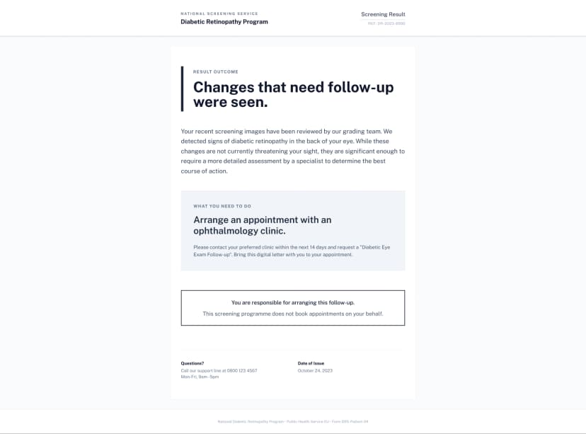 Patient-facing experience illustration